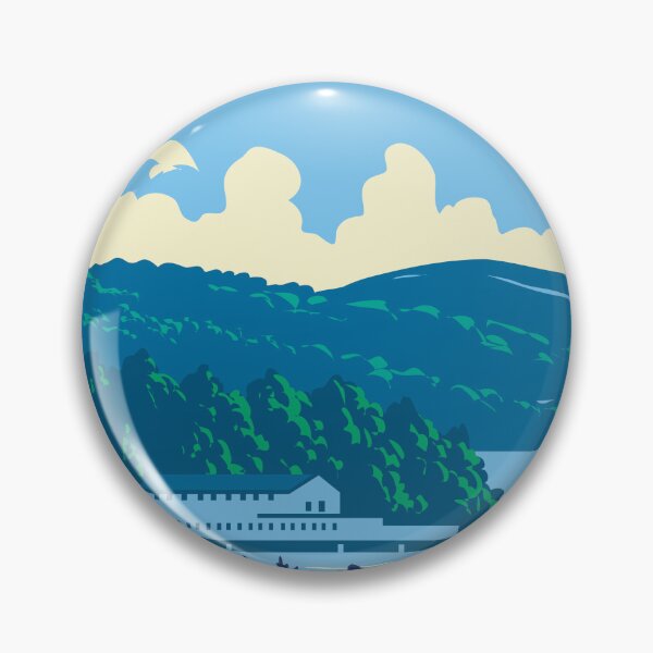 Item preview, Weirs Beach on Lake Winnipesaukee in Lakes Region of New Hampshire USA WPA Art Poster  designed and sold by patrimonio.
