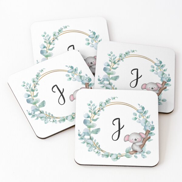 Item preview, Monogram Letter J | Koala Design designed and sold by JustSeasons.