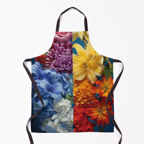 Item preview, Modern flowers collage designed and sold by WallWhimsyWorks.