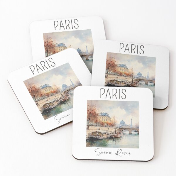 Item preview, A Watercolor Design of the Seine River - Paris - France designed and sold by Sketch-Shack.