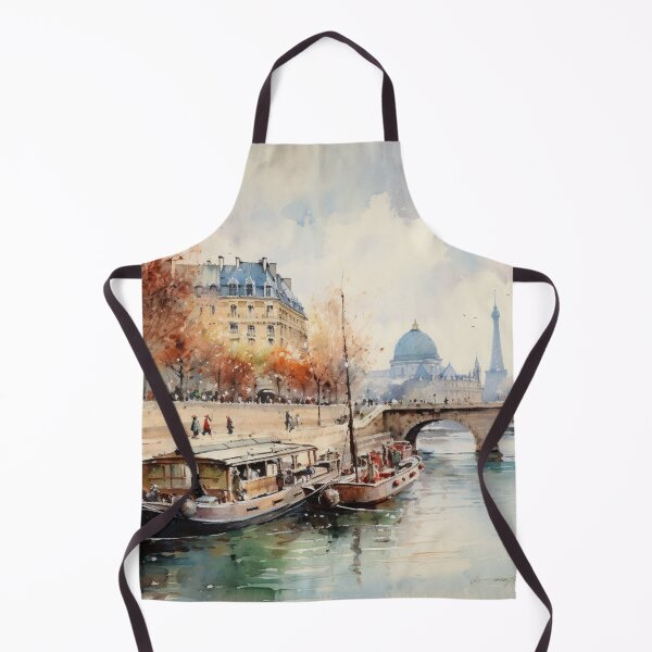 Item preview, A Watercolor Design of the Seine River - Paris - France designed and sold by Sketch-Shack.