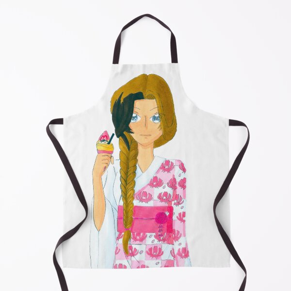 Item preview, Woman in cherry blossom kimono and an ice cream cone designed and sold by Anmioma.