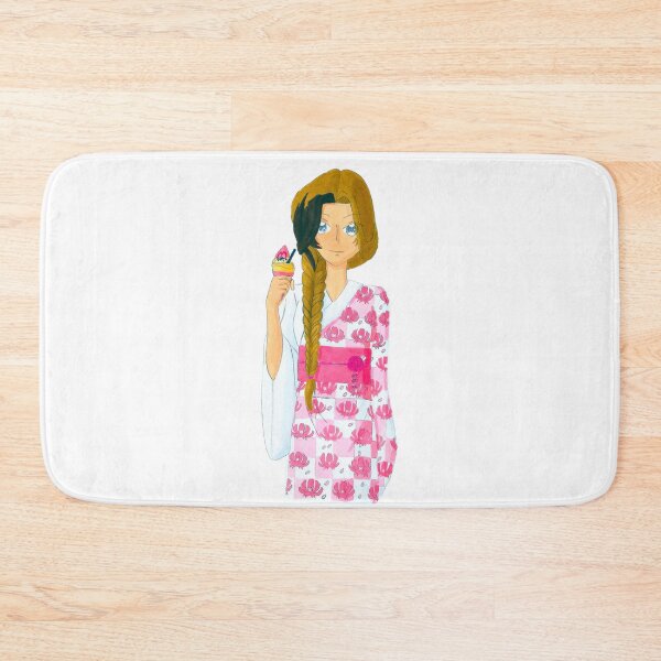 Item preview, Woman in cherry blossom kimono and an ice cream cone designed and sold by Anmioma.
