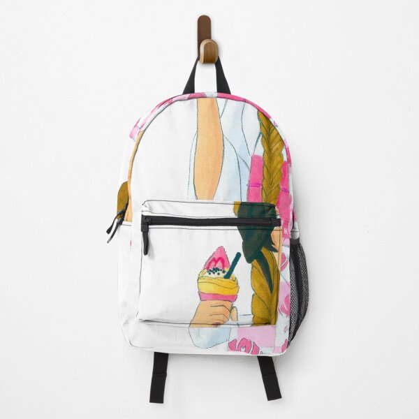 Item preview, Woman in cherry blossom kimono and an ice cream cone designed and sold by Anmioma.