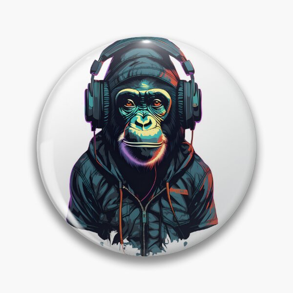 Artikelvorschau, Coolster Chimpanzee Wear-Kopfhörer entworfen und verkauft von Studio-Pixel.