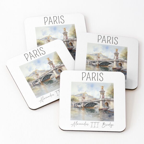 Item preview, A Watercolor Design of the Alexander III Bridge - Paris - France designed and sold by Sketch-Shack.