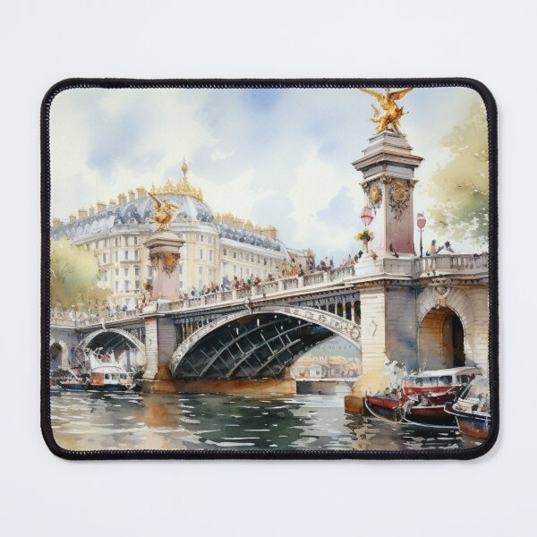 Item preview, A Watercolor Design of the Alexander III Bridge - Paris - France designed and sold by Sketch-Shack.