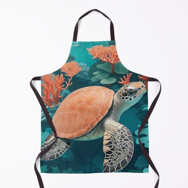 Item preview, Ocean Elegance: Sea Turtle and Coral Fashion Fusion designed and sold by TribalNative.