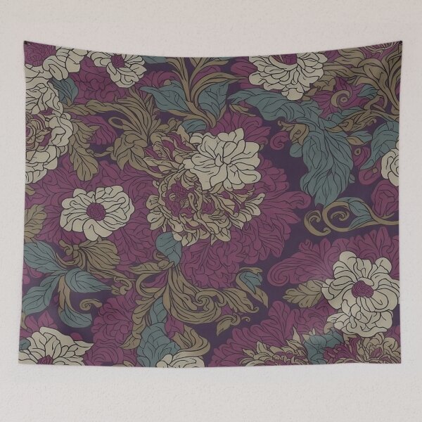 Item preview, Baroque Botanical Beauty : Purple, Green, Swirls designed and sold by Dshoppin.