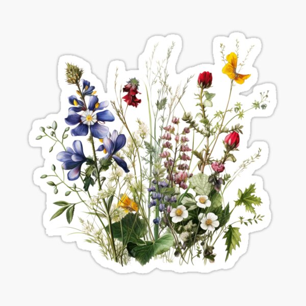 Item preview, Wild Flowers Botanical Flower Nature designed and sold by ArtFromBeyond.