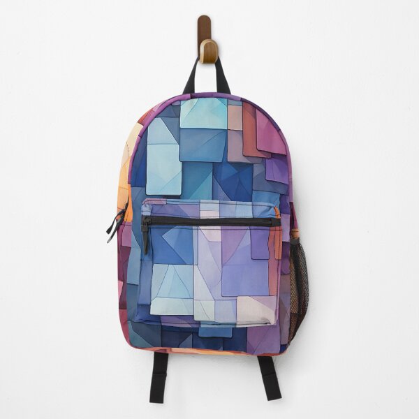 Item preview, Abstract composition using overlapping scagliola bricks designed and sold by WallWhimsyWorks.