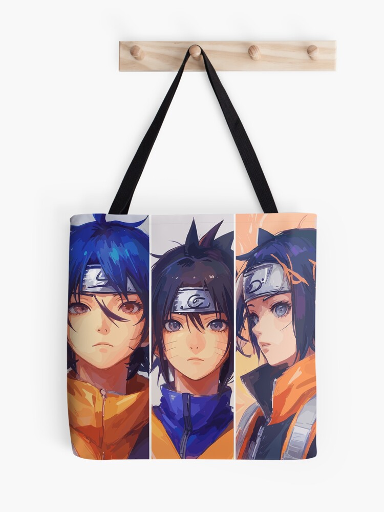 Naruto & Sasuke Print Laptop Backpack