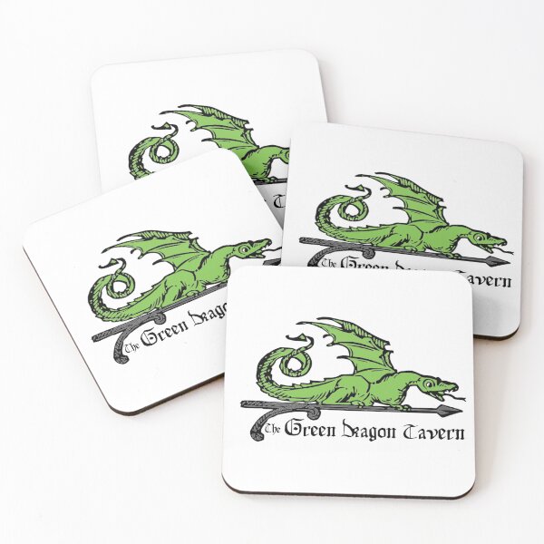 Item preview, Green Dragon Tavern Sign, Transparent Background, Green body designed and sold by AndrewCotten.