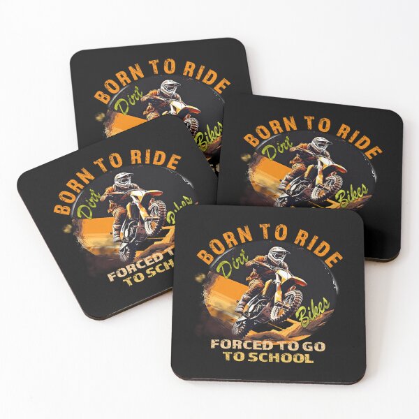 Item preview, Born to Ride Dirt Bikes, Forced to go to School designed and sold by david parry.