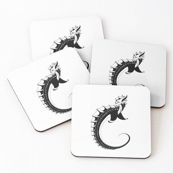 Item preview, Black and White Water Dragon designed and sold by galaxy-dragon.