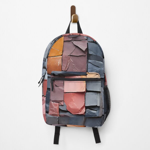 Item preview, Abstract composition using overlapping scagliola bricks designed and sold by WallWhimsyWorks.