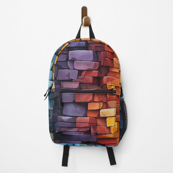 Item preview, Abstract composition using overlapping scagliola bricks designed and sold by WallWhimsyWorks.