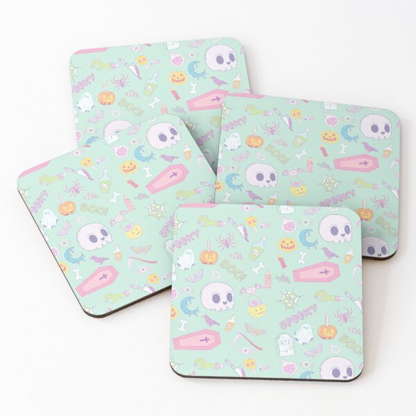 Item preview, Pastel Goth Halloween Buddies in eerie mint designed and sold by exohRavin.