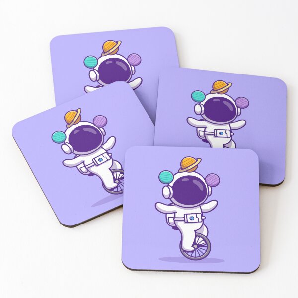 Item preview, AstroCycle Adventure: Cute Astronaut on Unicycle with Planets designed and sold by hjian8219.
