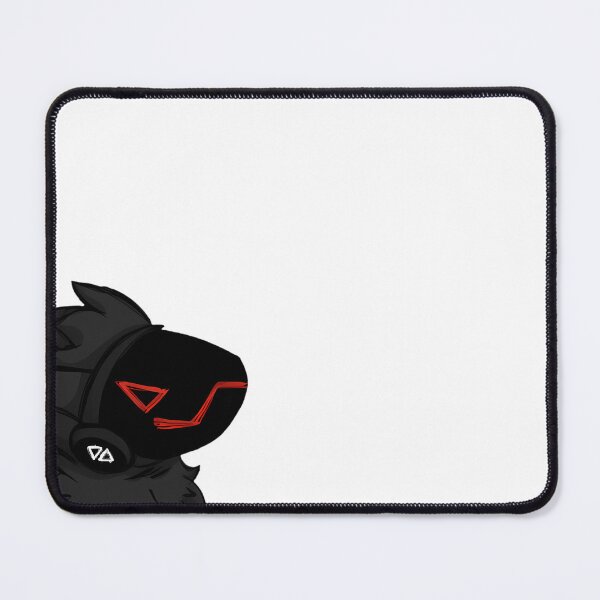 Item preview, Small Cute Protogen with Red Accents and Black Fur designed and sold by SuperHaven.