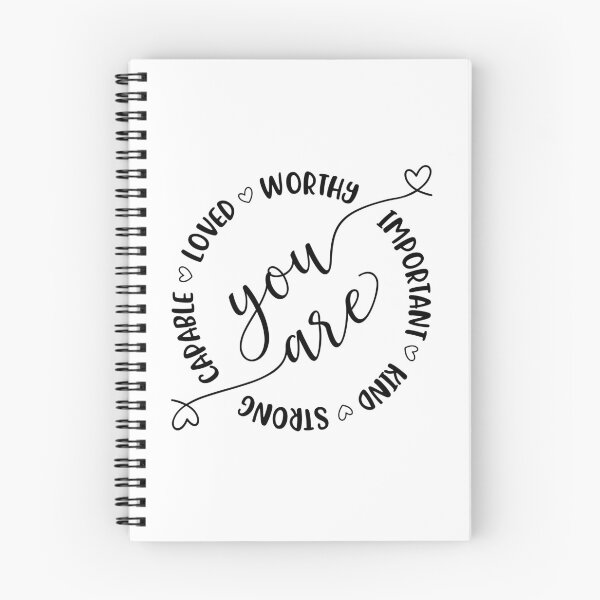 Item preview, You are worthy, important, kind, strong, capable, loved designed and sold by DesignCosmos.