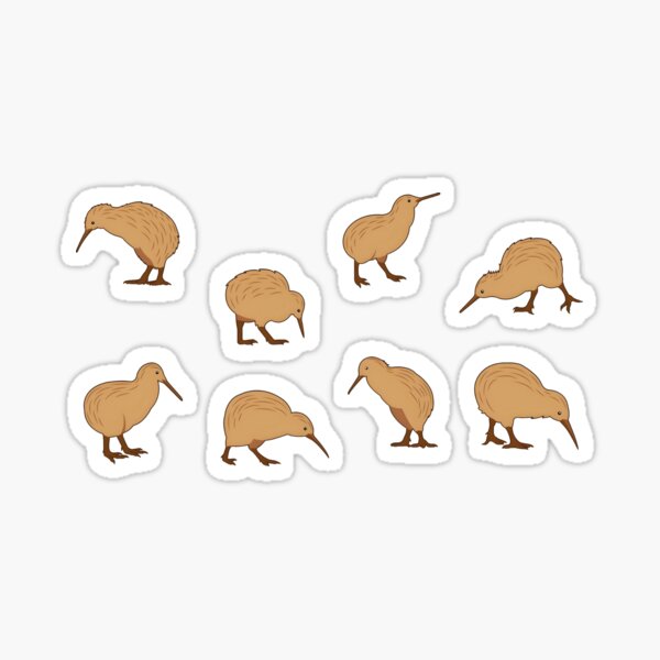 Item preview, Kiwi Pride Sticker Pack | Cute New Zealand Kiwi Bird designed and sold by Kwibo691.