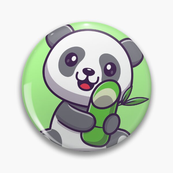 Item preview, Bamboo Bliss: Cute Panda Enjoying a Snack designed and sold by hjian8219.