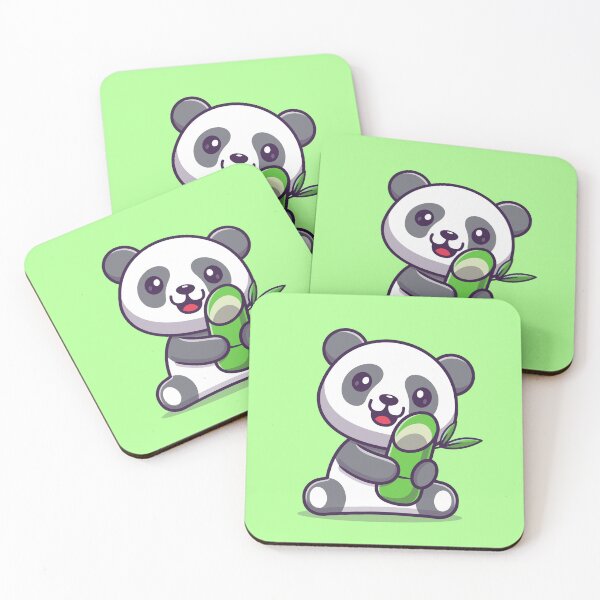 Item preview, Bamboo Bliss: Cute Panda Enjoying a Snack designed and sold by hjian8219.