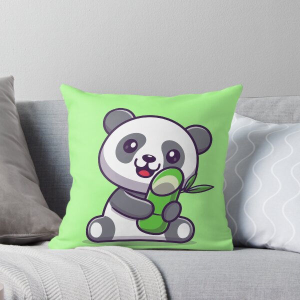 Item preview, Bamboo Bliss: Cute Panda Enjoying a Snack designed and sold by hjian8219.