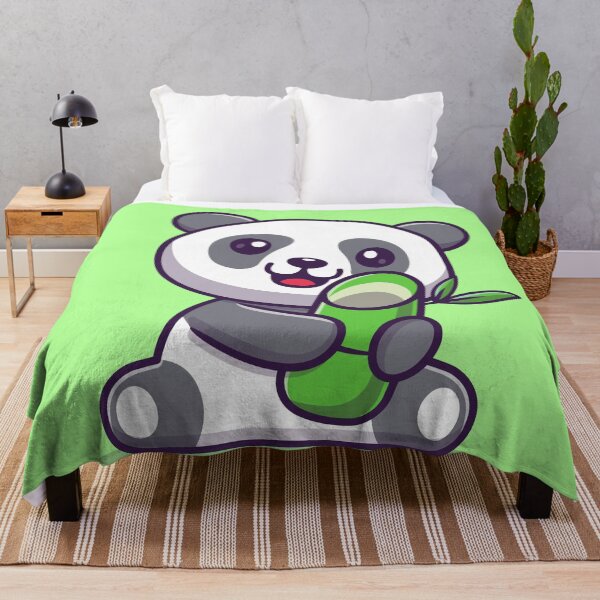 Item preview, Bamboo Bliss: Cute Panda Enjoying a Snack designed and sold by hjian8219.