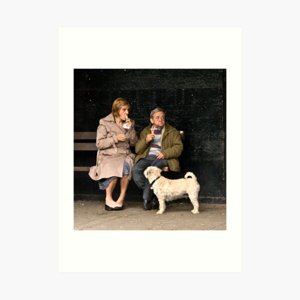 Candid at picnic in the park Art Print