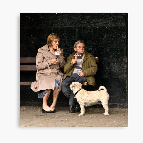 Candid at picnic in the park Canvas Print