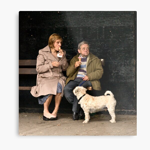 Candid at picnic in the park Metal Print