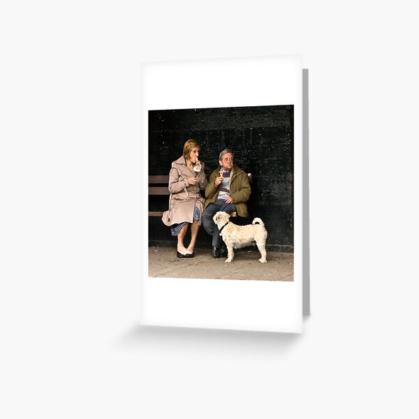 Candid at picnic in the park Greeting Card