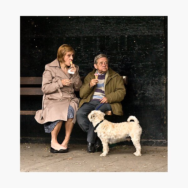 Candid at picnic in the park Photographic Print