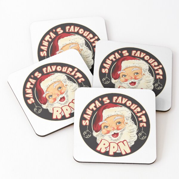 Item preview, Santa's favourite RPN - vintage christmas gift for Registered Practical Nurse / home care/ hospital designed and sold by TaraGbear.