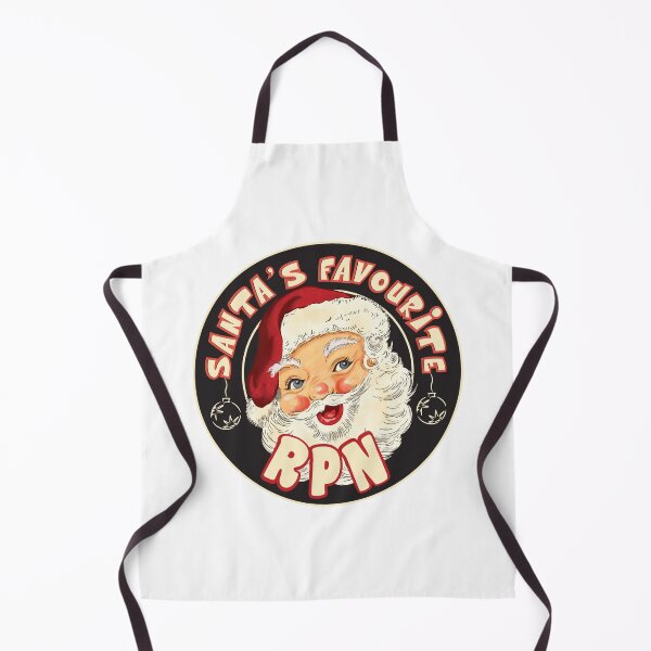 Item preview, Santa's favourite RPN - vintage christmas gift for Registered Practical Nurse / home care/ hospital designed and sold by TaraGbear.
