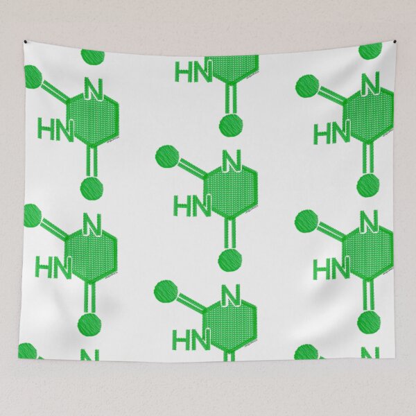 Item preview, Knitted Uracil (Green) designed and sold by Gingers-Brain.
