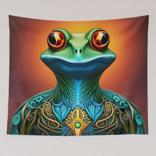 Artikelvorschau, Froggy Animal Spirit (15) – Trippy psychedelischer Frosch entworfen und verkauft von TheThirdEye.