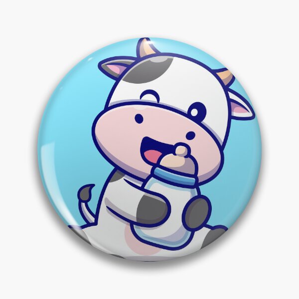 Item preview, Moo-ltitude of Cuteness: Charming Cow with Milk designed and sold by hjian8219.