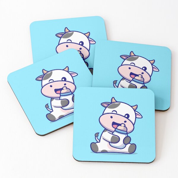Item preview, Moo-ltitude of Cuteness: Charming Cow with Milk designed and sold by hjian8219.