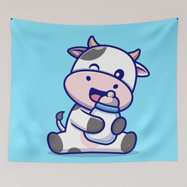 Item preview, Moo-ltitude of Cuteness: Charming Cow with Milk designed and sold by hjian8219.