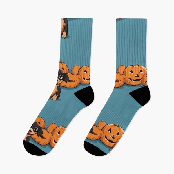 Item preview, Cute Dashaud Spooky Halloween Dog Pattern Seamless designed and sold by Digiversal.