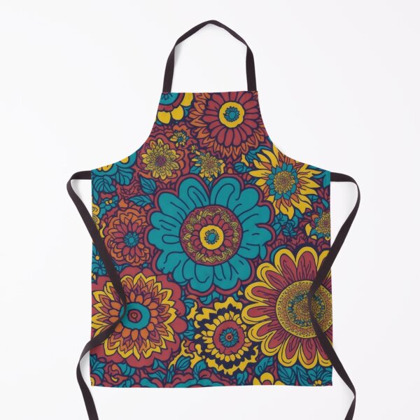 Item preview, Flower Power Colourful Flower Pattern designed and sold by druidwolfart.