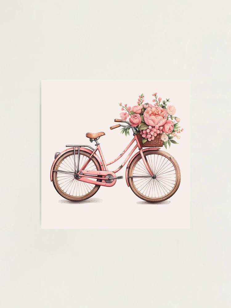 Fashion vintage pink bike