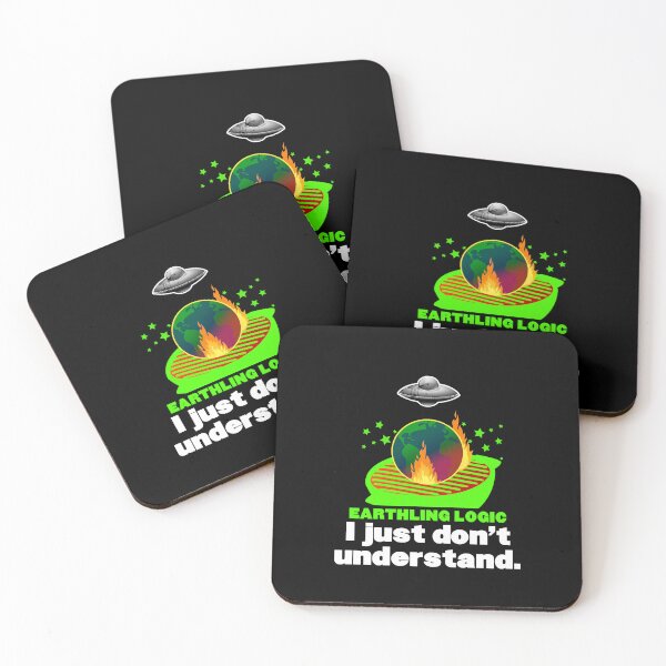 Item preview, Alien/UFO design - Earthling Logic, I just don't understand designed and sold by obedtheartist.