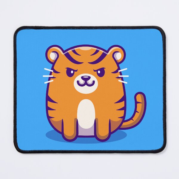Item preview, Adorable Baby Tiger Sitting - Cute Cartoon Vector Illustration" designed and sold by hjian8219.