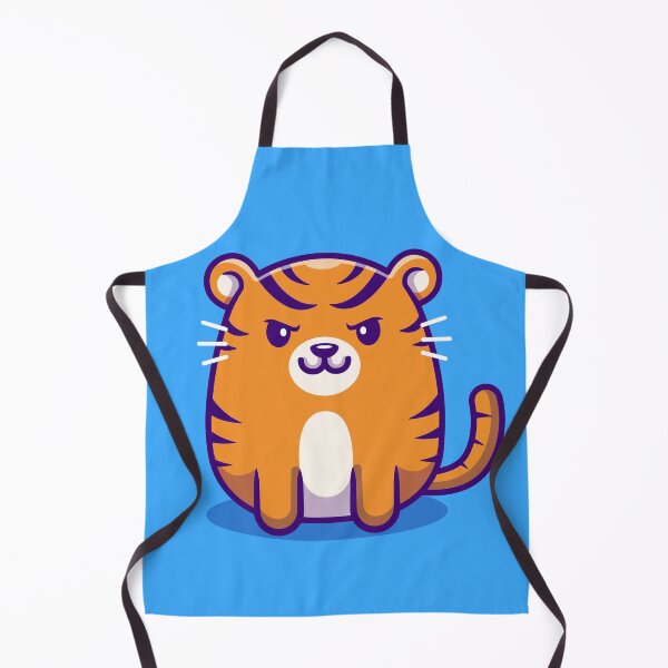 Item preview, Adorable Baby Tiger Sitting - Cute Cartoon Vector Illustration" designed and sold by hjian8219.