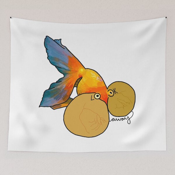 Item preview, Goldfish: look away designed and sold by SarahFrenc.