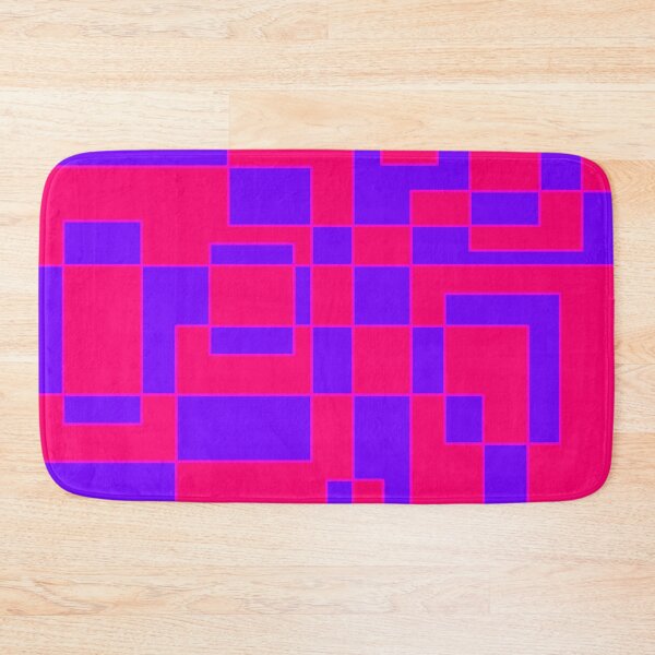 Item preview, funky pink n purple rectangles designed and sold by TotalPickle.
